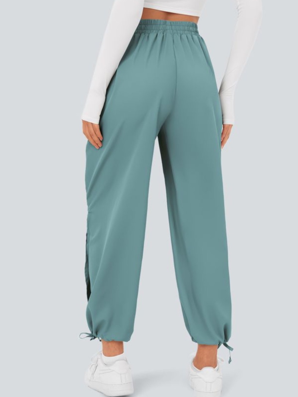 NWOT Halara Blue Breezeful Highwaisted Drawstring Casual Joggers - Picture 2 of 13